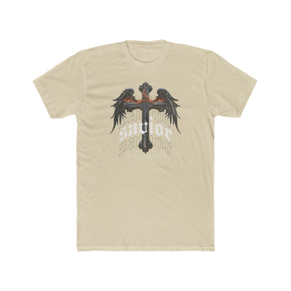Savior Cross & Wings Graphic Tee - Gothic Christian Streetwear
