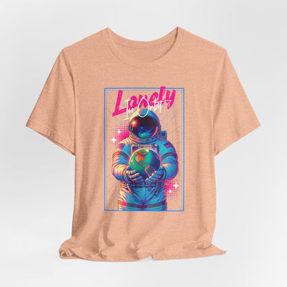 Astronaut Explorer Tee — "Lonely in Orbit" Space Graphic T-Shirt