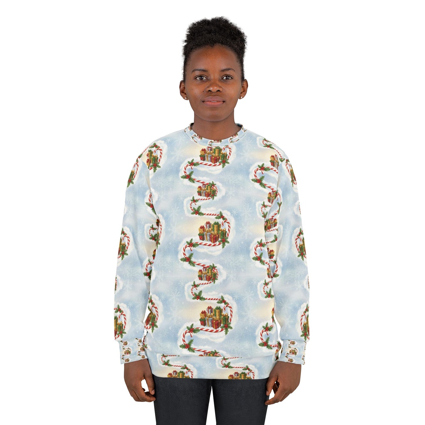 Ugly Christmas Candy Cane Sweatshirt