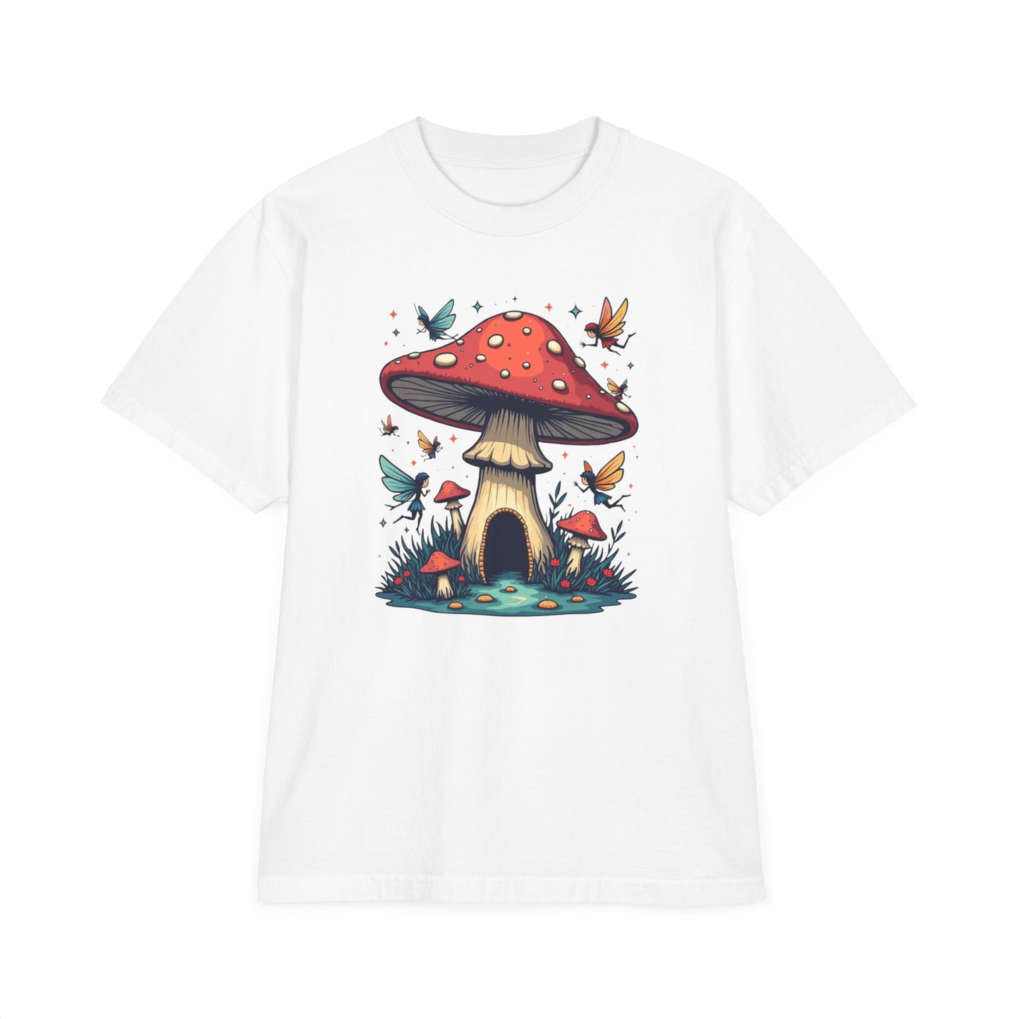 Mushroom Fairy Cottage T-Shirt