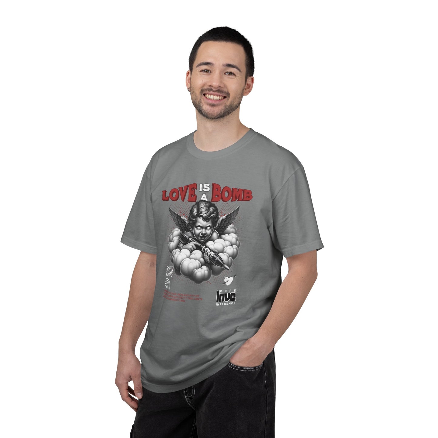 Love Is a Bomb T-Shirt — Vintage Cherub Graphic Tee