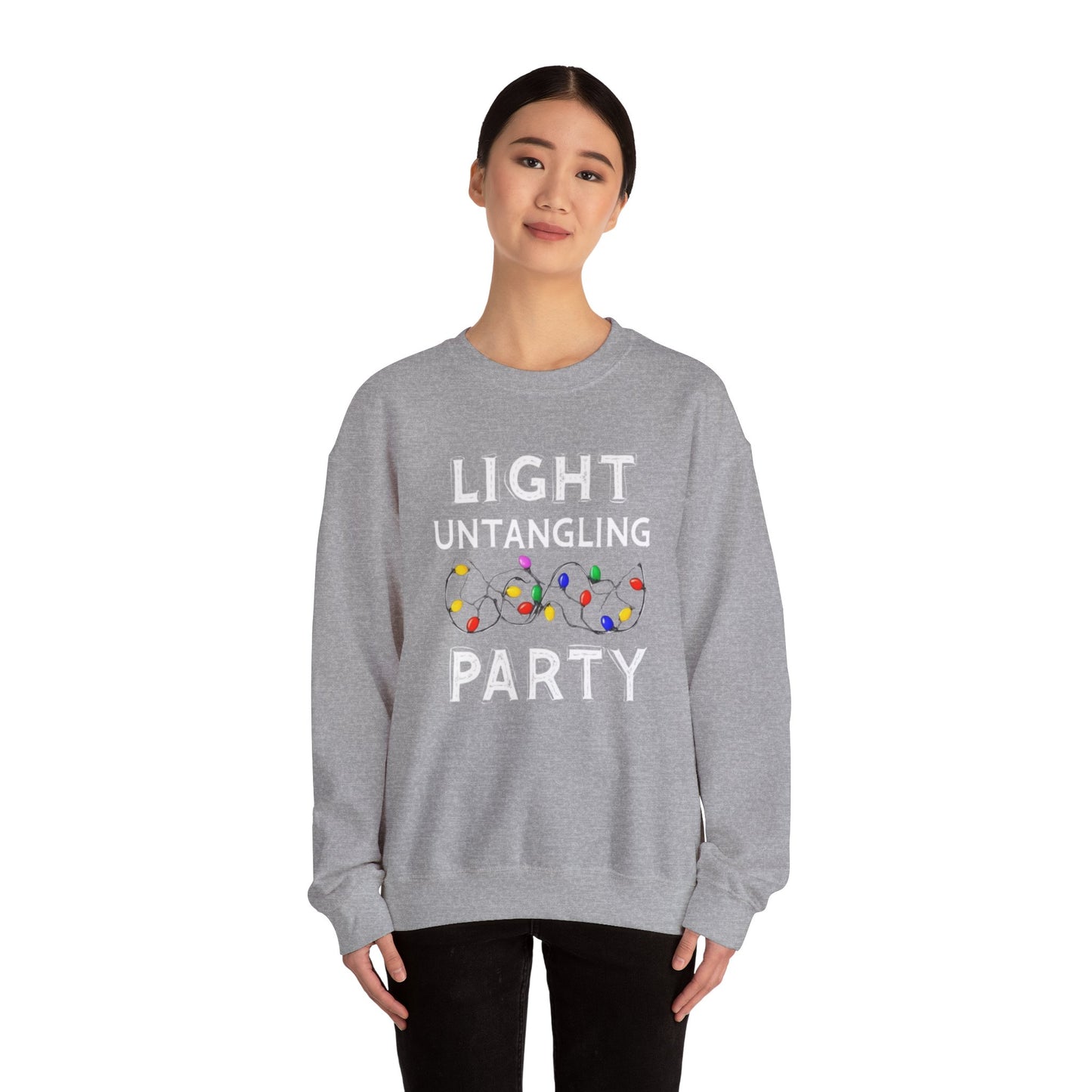 Light Untangling Party, Unisex Heavy Blend™ Crewneck Sweatshirt