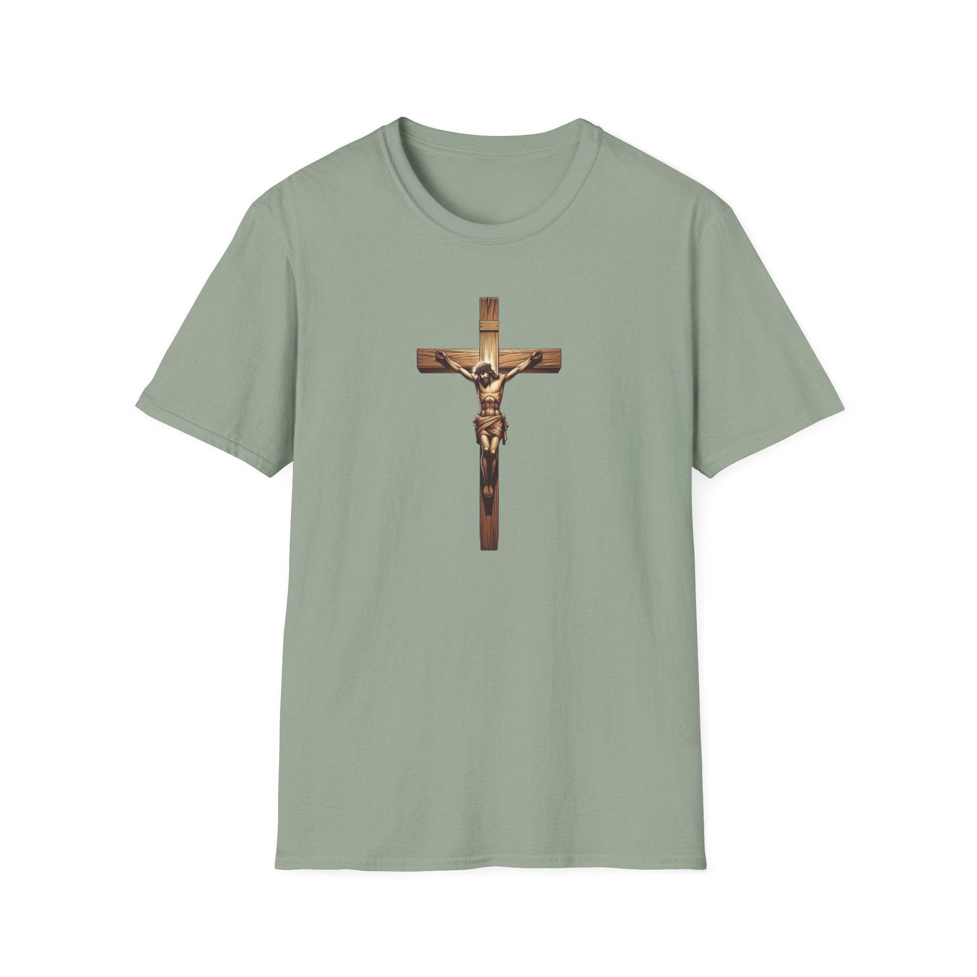 On the Cross, Unisex Softstyle T-Shirt - Psychonaut Swag