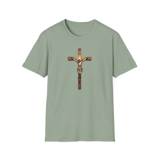 On the Cross, Unisex Softstyle T-Shirt - Psychonaut Swag