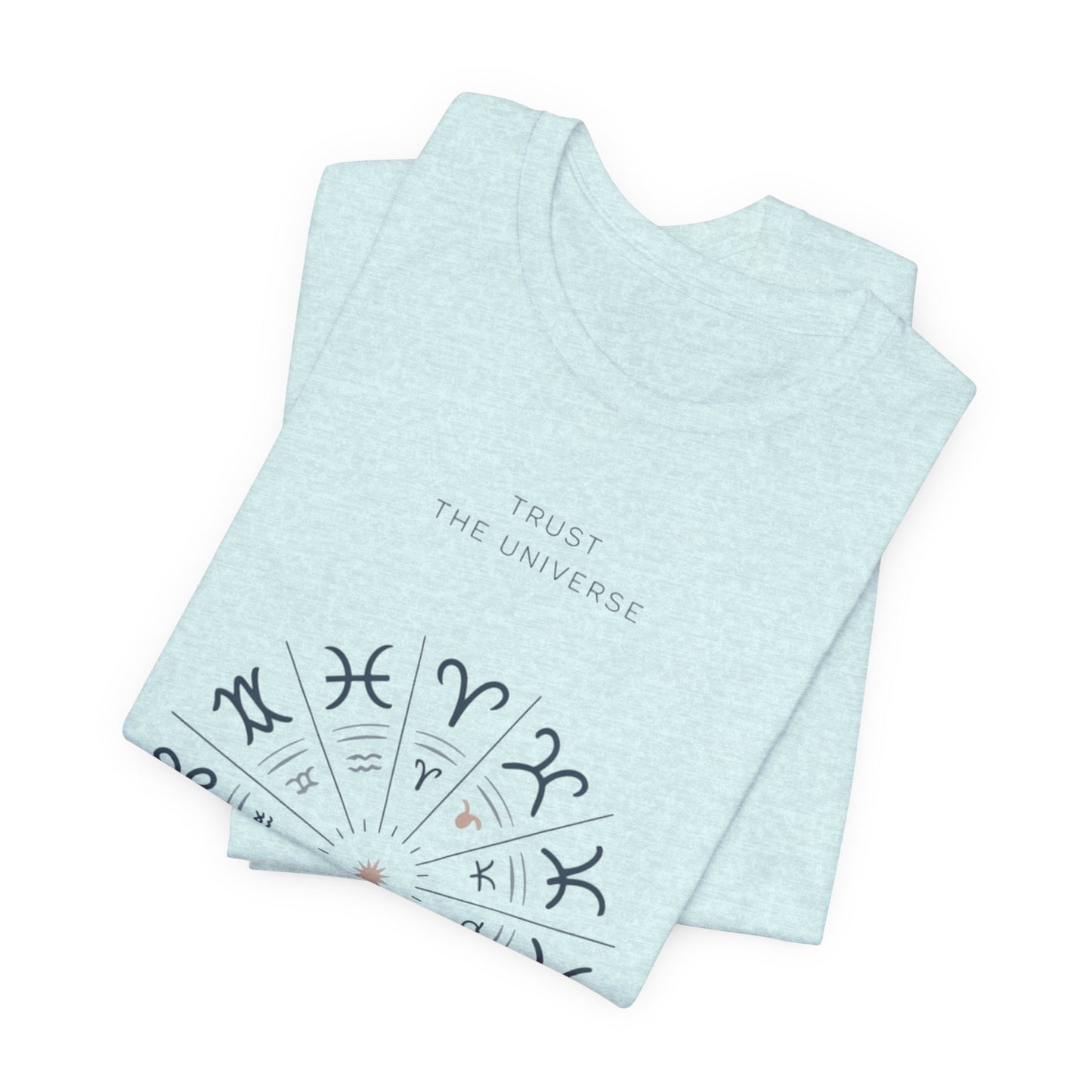 Zodiac Wheel T‑Shirt — Trust the Universe Astrology Tee