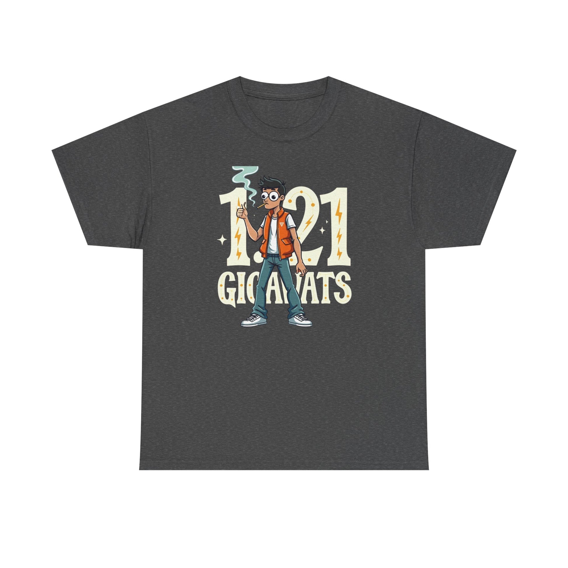 Gigawatts of Power,  Unisex Heavy Cotton Tee, Graphic Shirt, Retro Tee, Casual Wear, Geek Fashion, Fun Gift - Psychonaut Swag