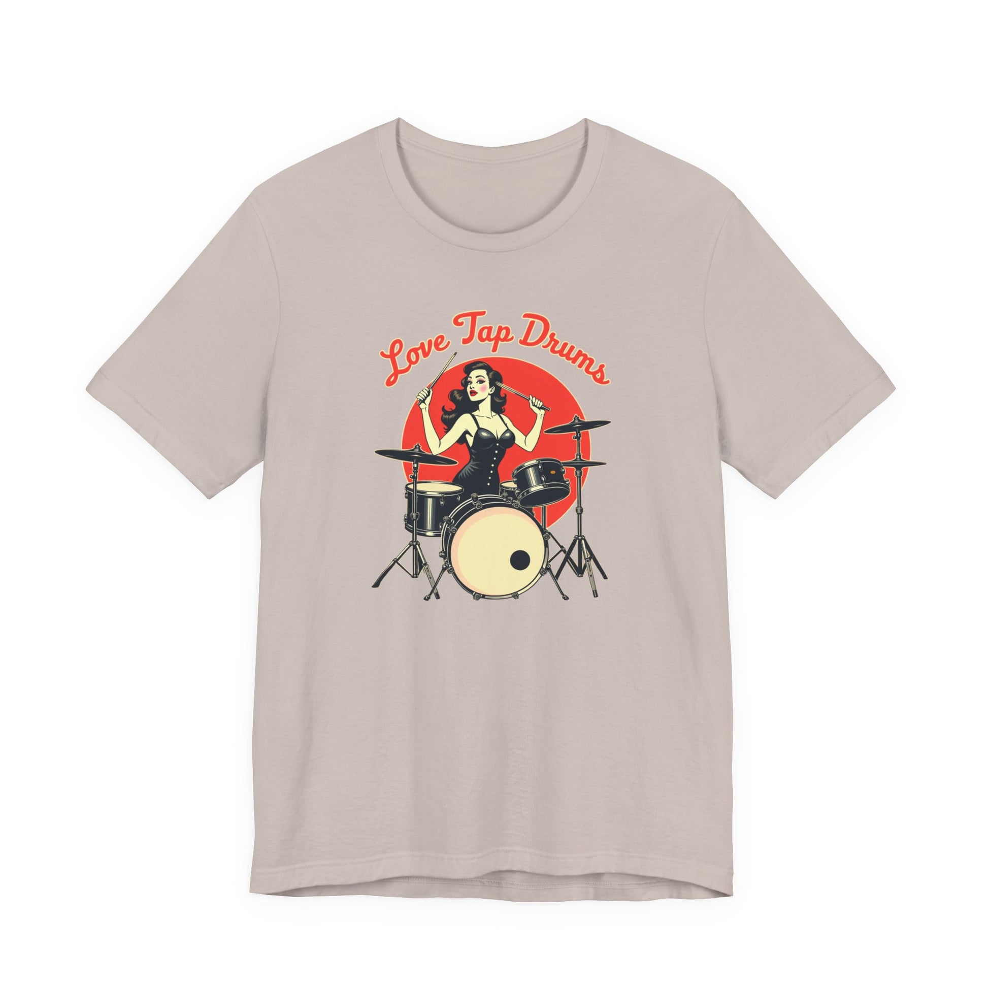 Love Tap Drums, Drummer Tee - Perfect for Music Lovers, Band Merch, Gifts for Musicians, Concerts, Casual Wear, Love Tap Drums - Psychonaut Swag