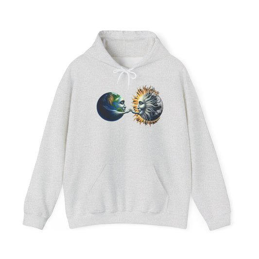 Sun-Locked Earth, High,Unisex Heavy Blend™ Hooded Sweatshirt - Psychonaut Swag