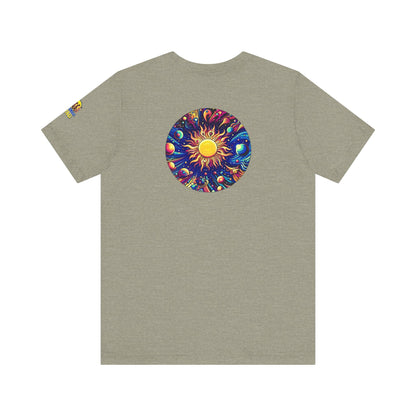 Psychonaut Staple solar system, Unisex Jersey Short Sleeve Tee - Psychonaut Swag