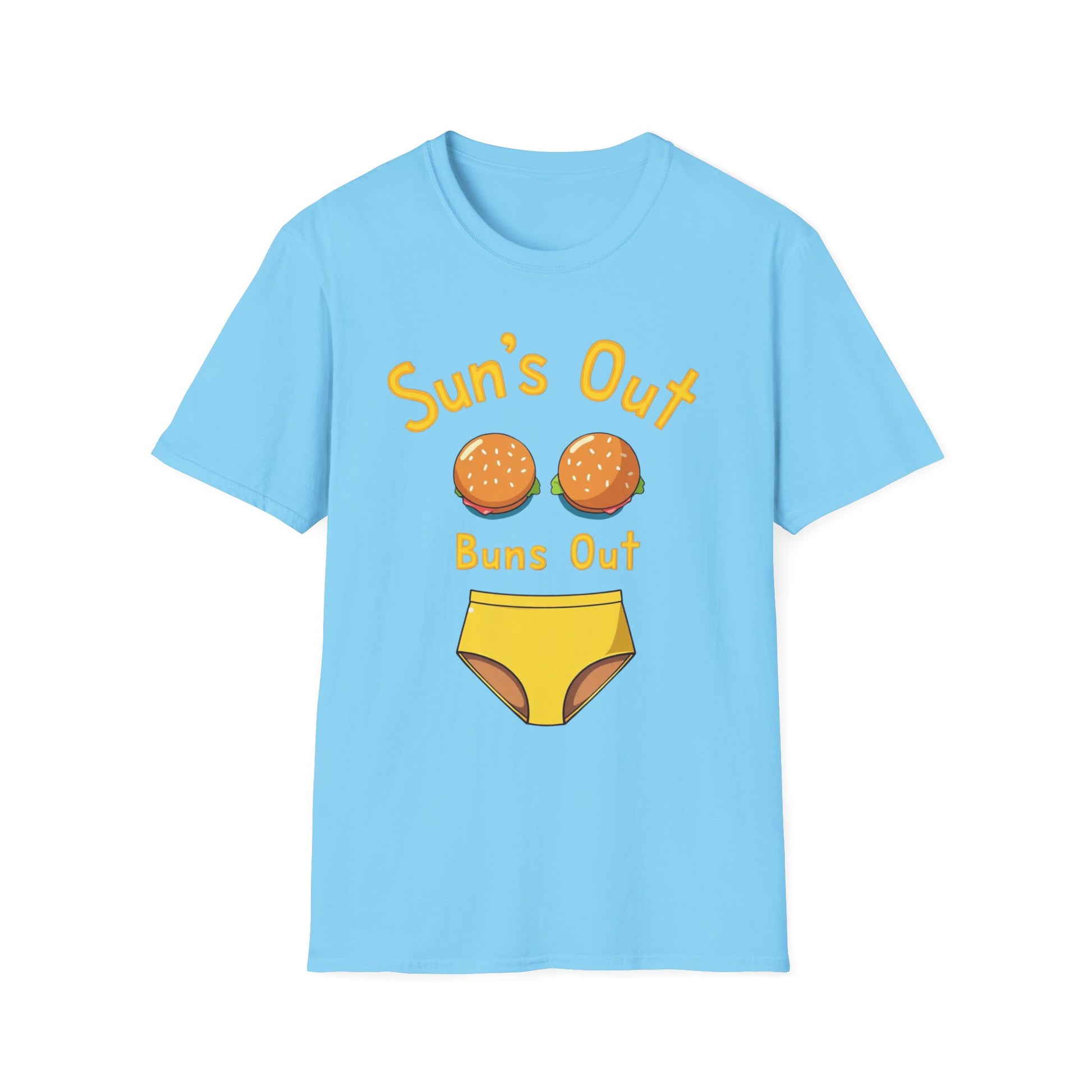 Sun's Out Buns Out, Sunny Vibes T-Shirt - Funny Summer Tee for Beach Days, BBQs, Pool Parties, Birthday Gifts, Vacation Wear - Psychonaut Swag