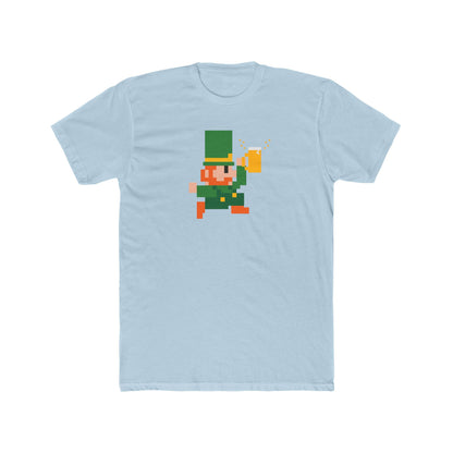 Pixel Leprechaun Beer St. Patrick's Day T-Shirt