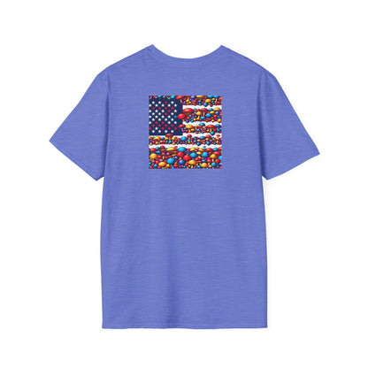 Mushroom flag, Unisex Softstyle T-Shirt - Psychonaut Swag