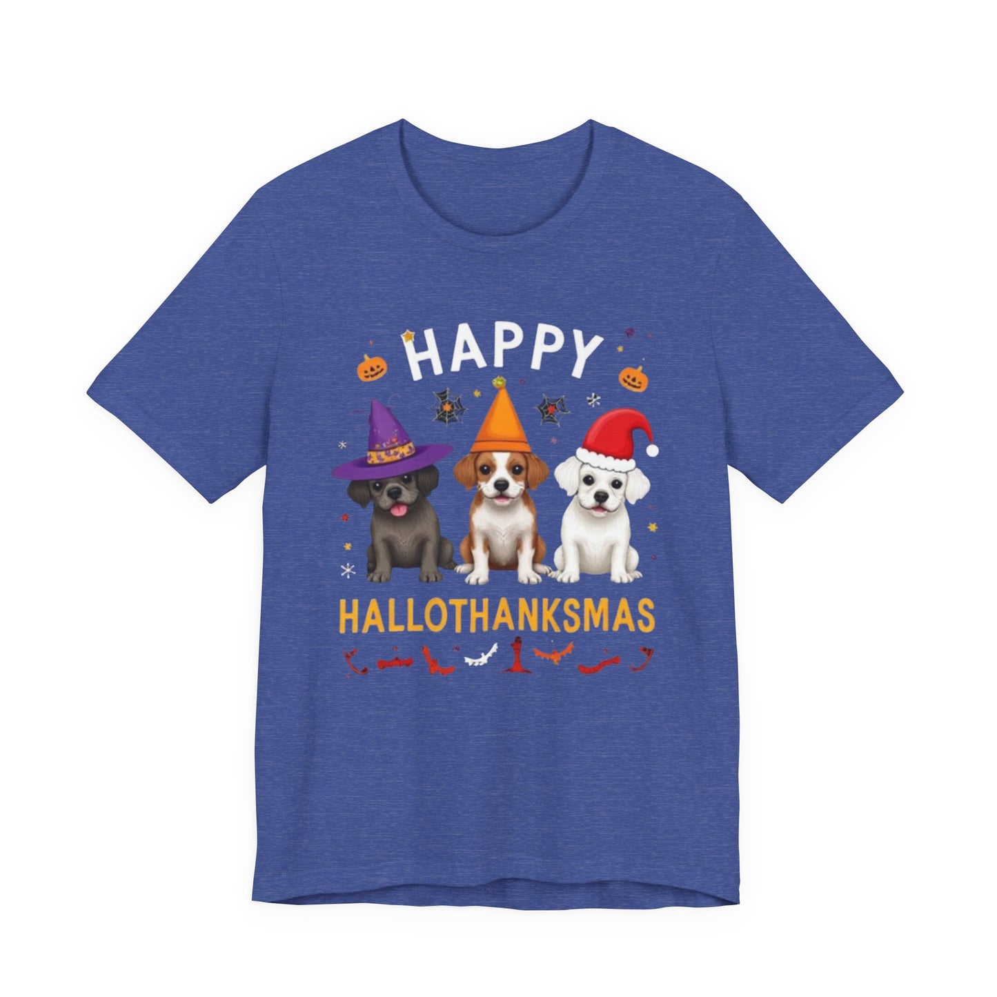 Holiday Trifecta tee, Funny Halloween T-Shirt for Parties, Unisex Short Sleeve Tee, Spooky Holiday Apparel, Gift for Halloween Lovers