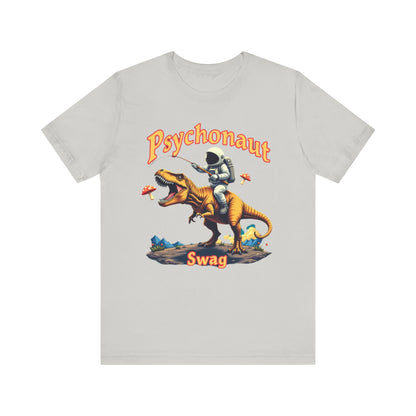 Psychonaut T-Rex Tee - Cool Retro Unisex Jersey Short Sleeve Shirt, Perfect for Gifts, Festivals, and Everyday Wear - Psychonaut Swag
