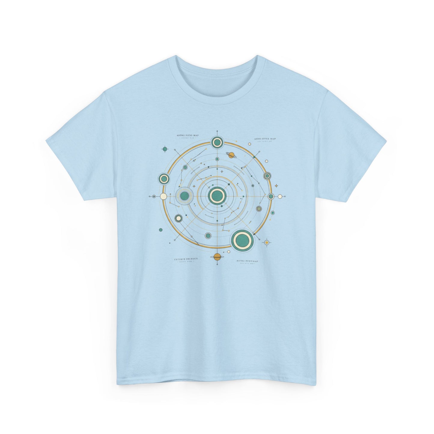 Solar System Minimalist T‑Shirt — Celestial Orbit Graphic Tee
