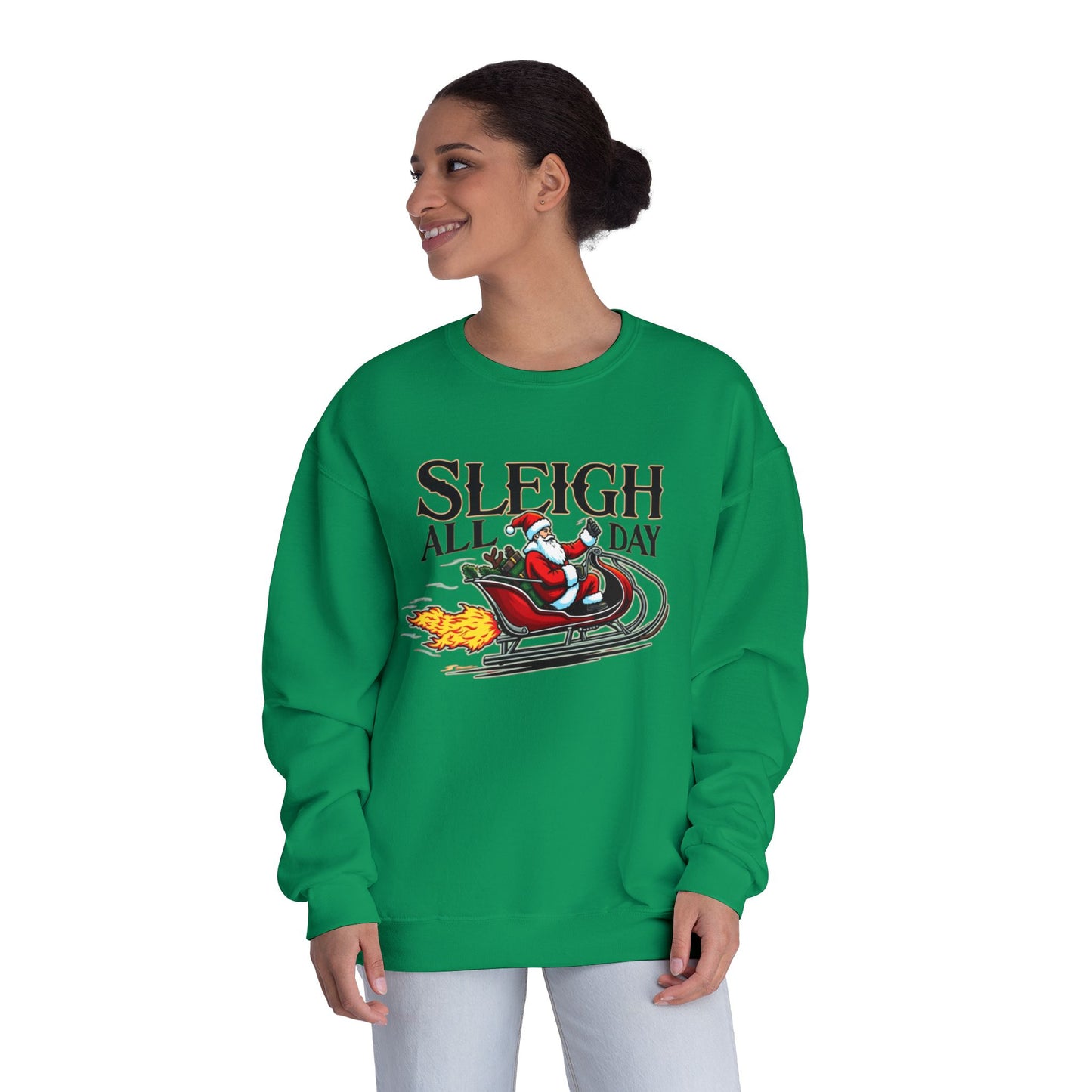 Sleigh All Day, Unisex NuBlend® Crewneck Sweatshirt