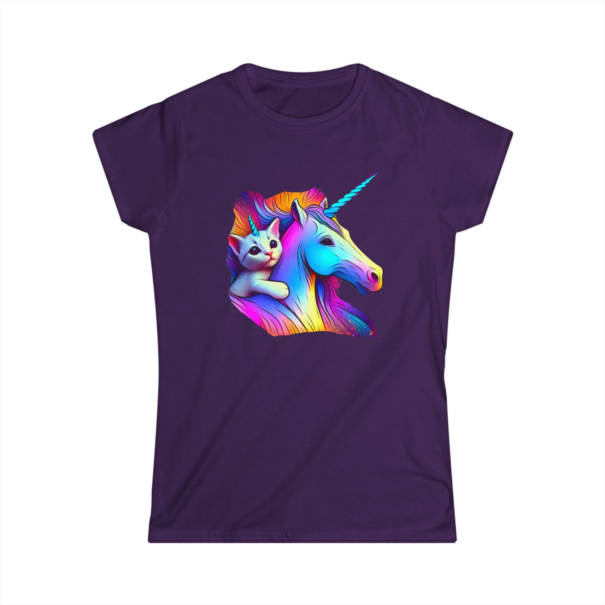 Catacorn and Unicorn, Women's Softstyle Tee - Psychonaut Swag