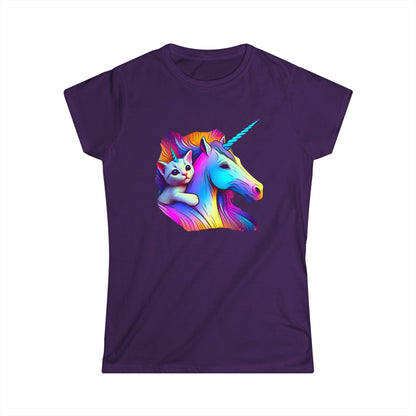 Catacorn and Unicorn, Women's Softstyle Tee - Psychonaut Swag