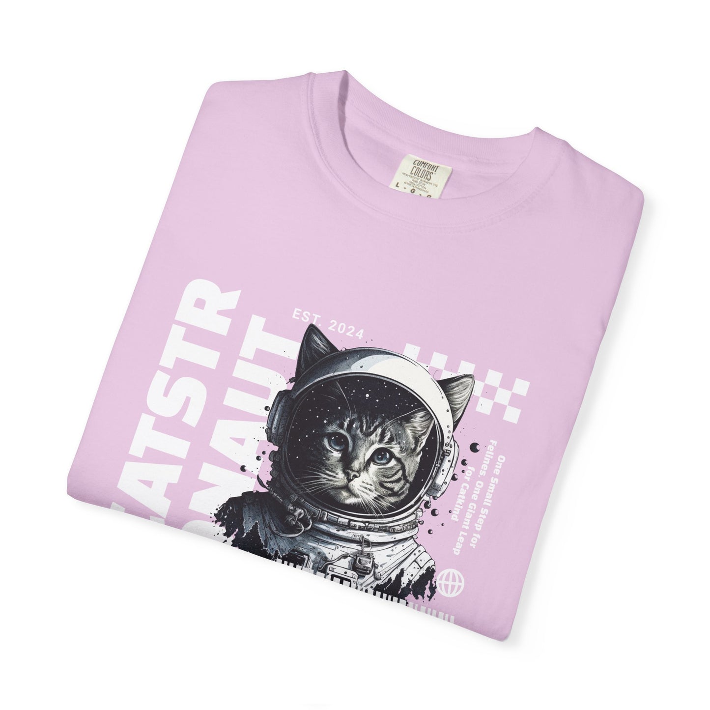 Castronaut, Astronaut Cat, Unisex Garment-Dyed T-shirt