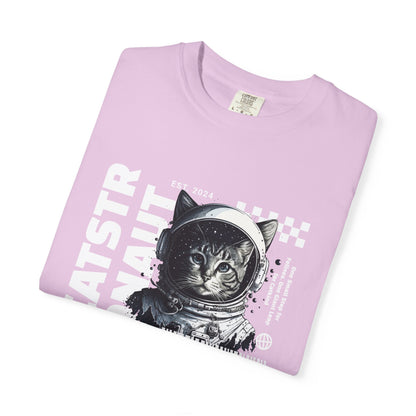 Castronaut, Astronaut Cat, Unisex Garment-Dyed T-shirt