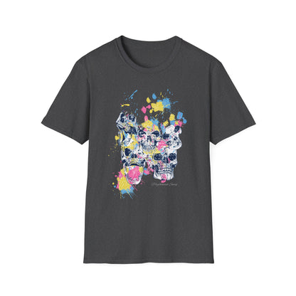 Split Skulls, Unisex Softstyle T-Shirt