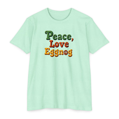 Peace, Love, Eggnog Holiday T-Shirt