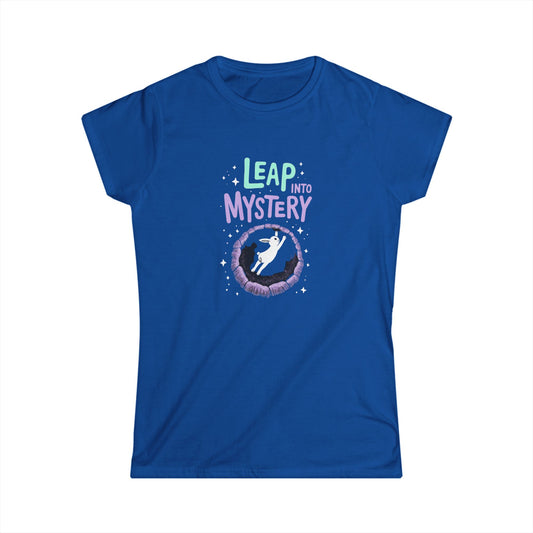 White Rabbit, Rabbit Hole, Women's Mystical Adventure Tee, Graphic T-Shirt for Dreamers, Leap into Mystery, Birthday Gift, Inspirational Art Shirt - Psychonaut Swag