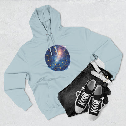 Galaxy Constellation Hoodie — Cosmic Star Map Fleece Pullover