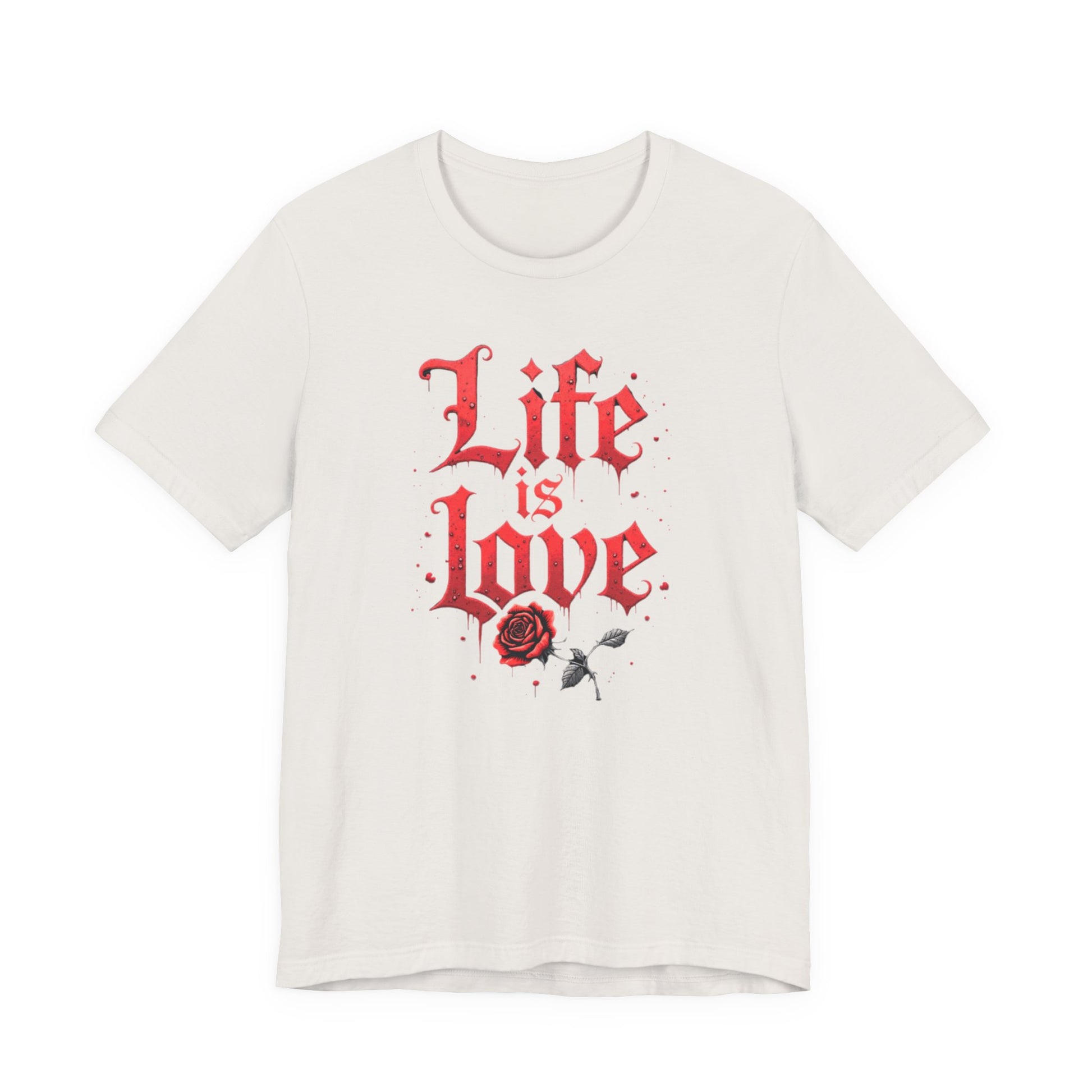 Life is Love Shirt, Love Themed Apparel, Gift for Couples, Valentine's Day Top - Psychonaut Swag