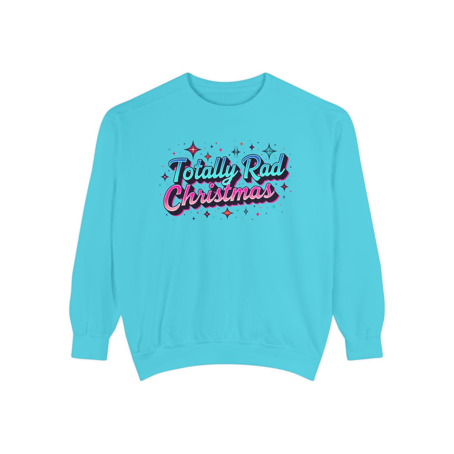 Totally Rad 90’s retro Christmas Sweatshirt — Retro 80s Holiday Crewneck