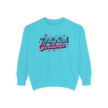 Totally Rad 90’s retro Christmas Sweatshirt — Retro 80s Holiday Crewneck