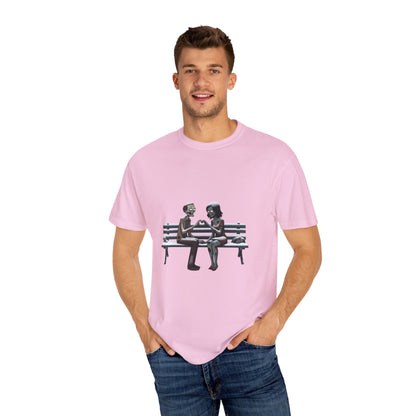 Park bench, Unisex Garment-Dyed T-shirt - Psychonaut Swag