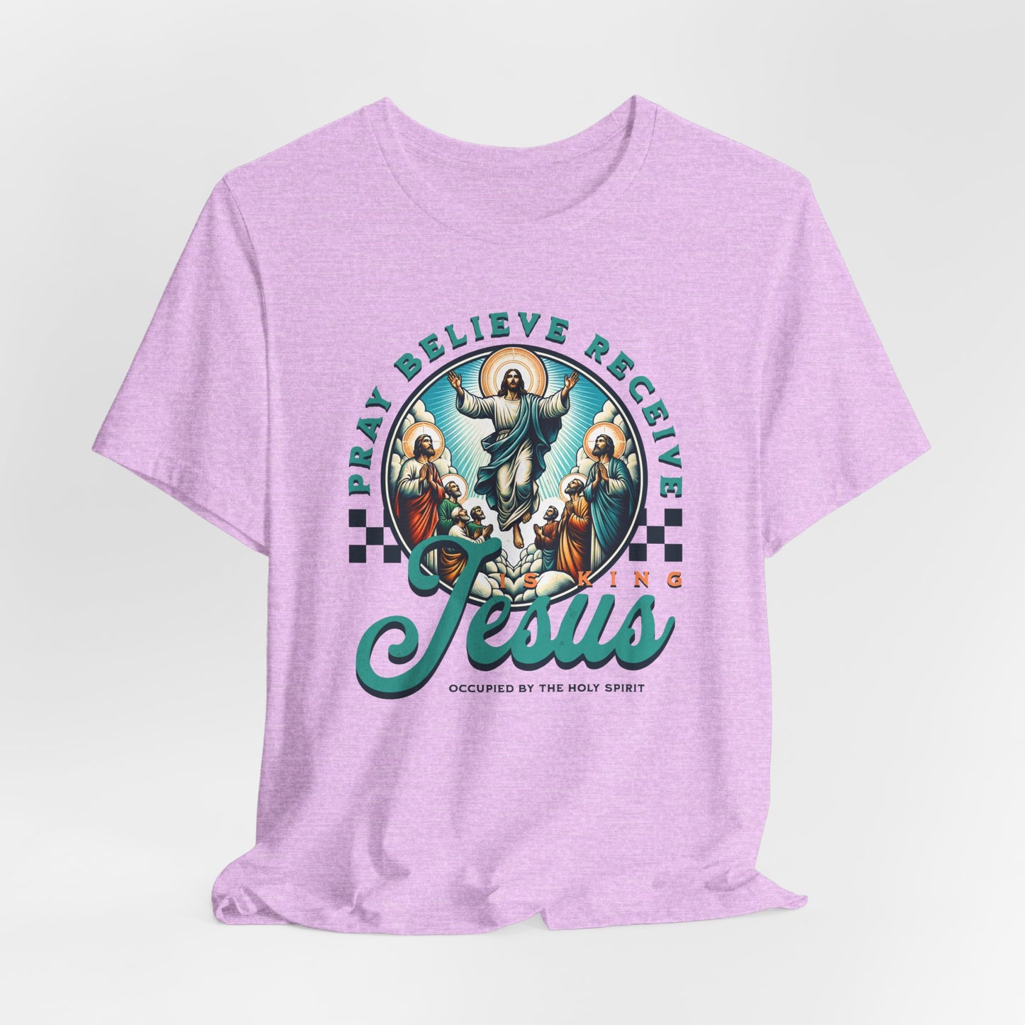 Jesus Prayer Tee — "Pray Believe Receive" Christian Graphic T-Shirt