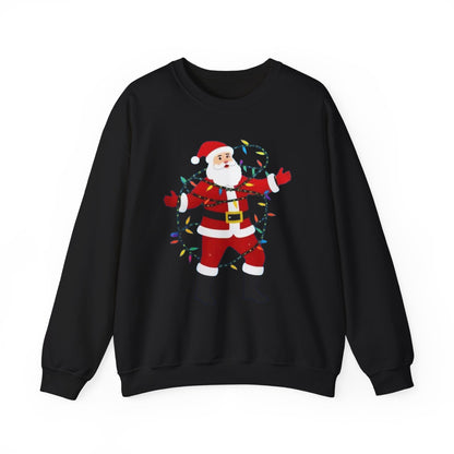 Christmas Santa Lights Crewneck Sweatshirt