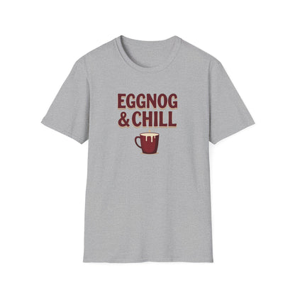 Eggnog and Chill, Unisex Softstyle T-Shirt