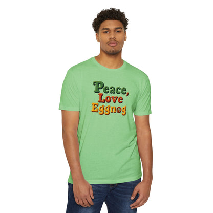 Peace, Love, Eggnog Holiday T-Shirt