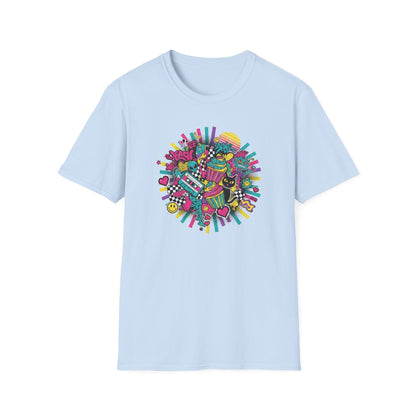 Retro Vaporwave Cassette Tee — 80s Synthwave Music Graphic T-Shirt