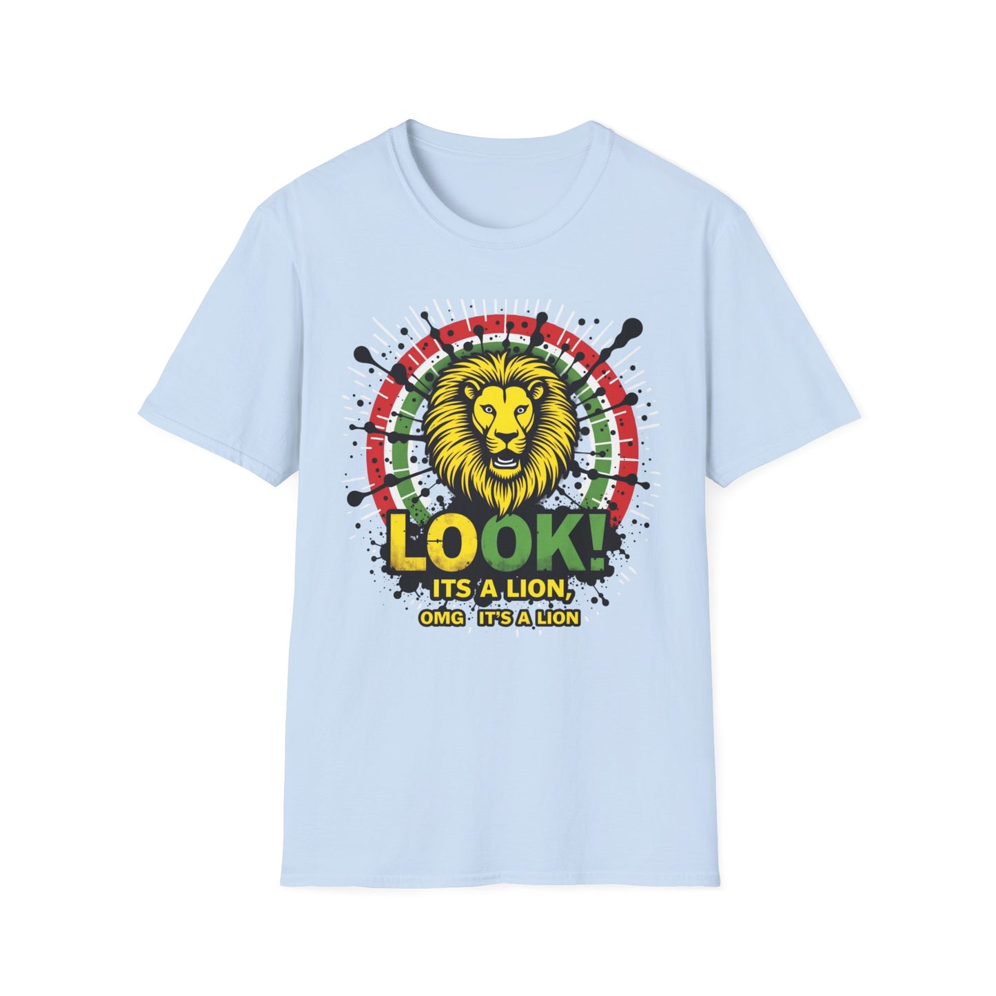 Look It's a Lion, Unisex Softstyle T-Shirt