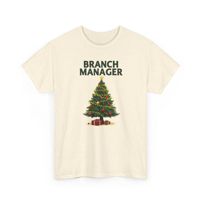 Branch Manager Christmas T‑Shirt - Funny Office Xmas Tree Tee