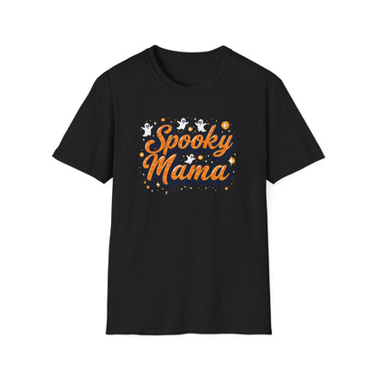 Spooky Mama T-Shirt — Halloween Mom Tee with Cute Ghosts