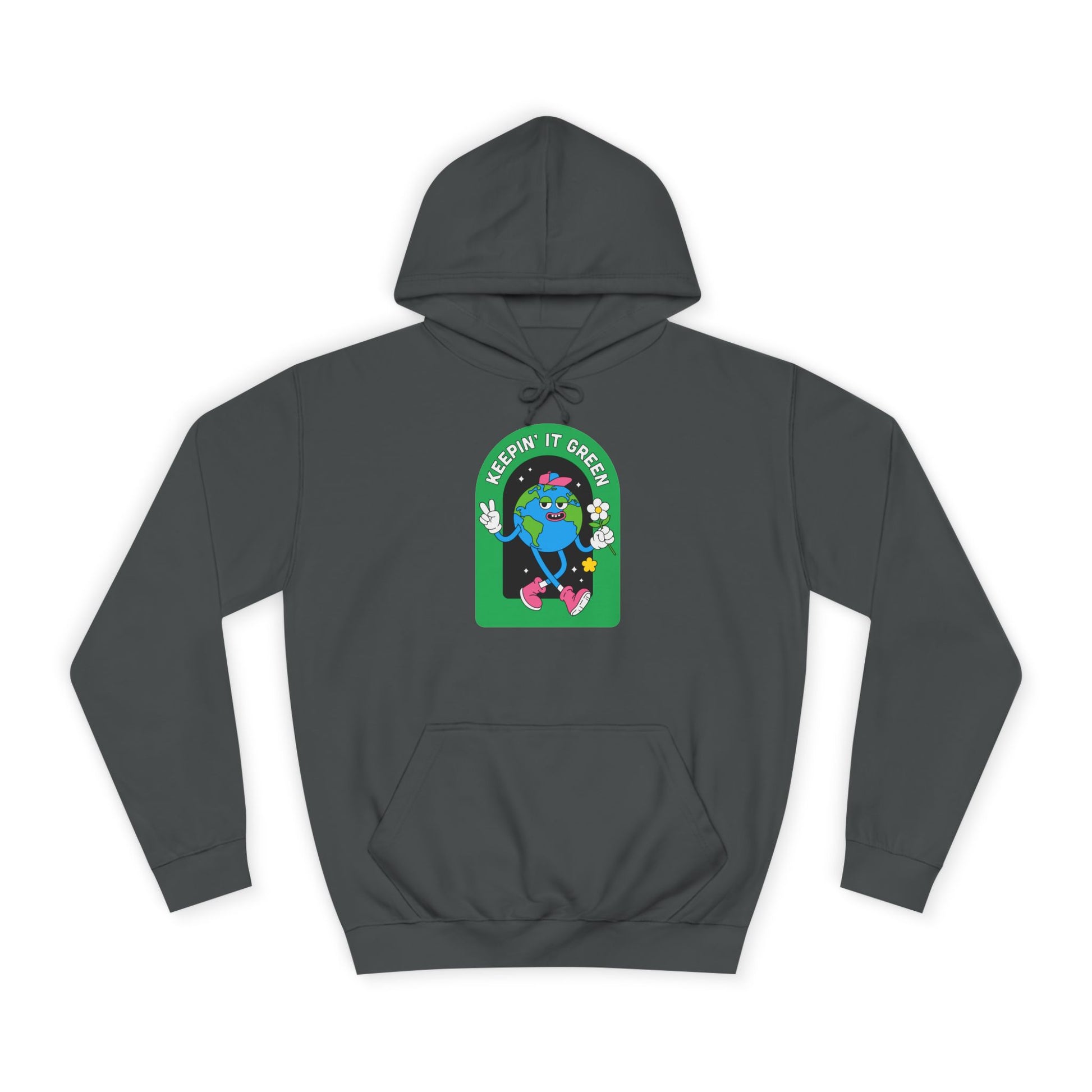 Keeping it Green Unisex College Hoodie - Psychonaut Swag