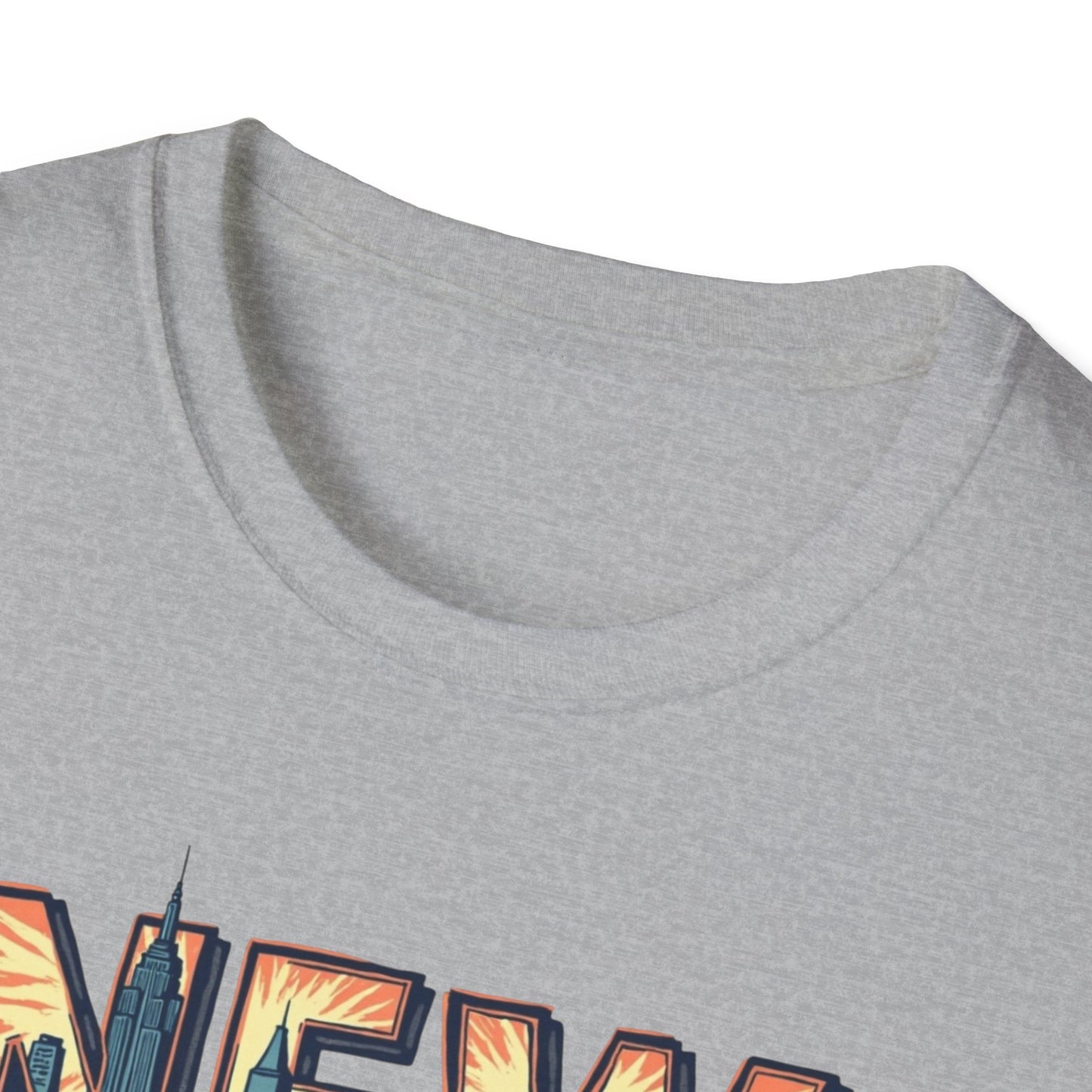 New York Vintage Cityscape T-Shirt — City-Owned Grocery Stores Retro Graphic Tee