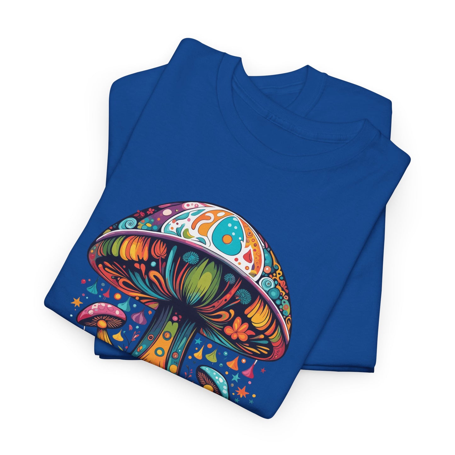Vibing Bunch of Shrooms, Unisex Heavy Cotton Tee