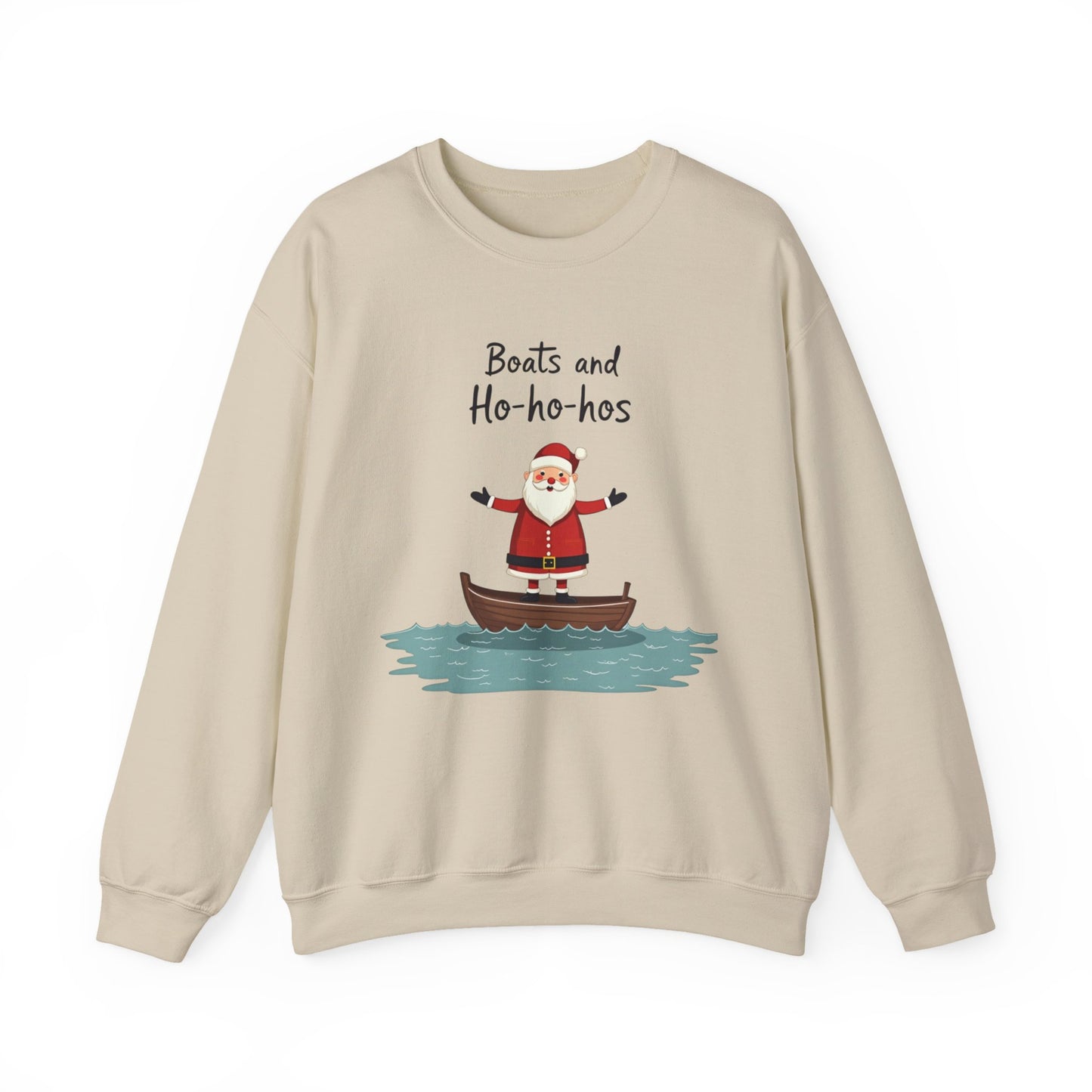 Santa Boats and Ho Ho his, Unisex Heavy Blend™ Crewneck Sweatshirt