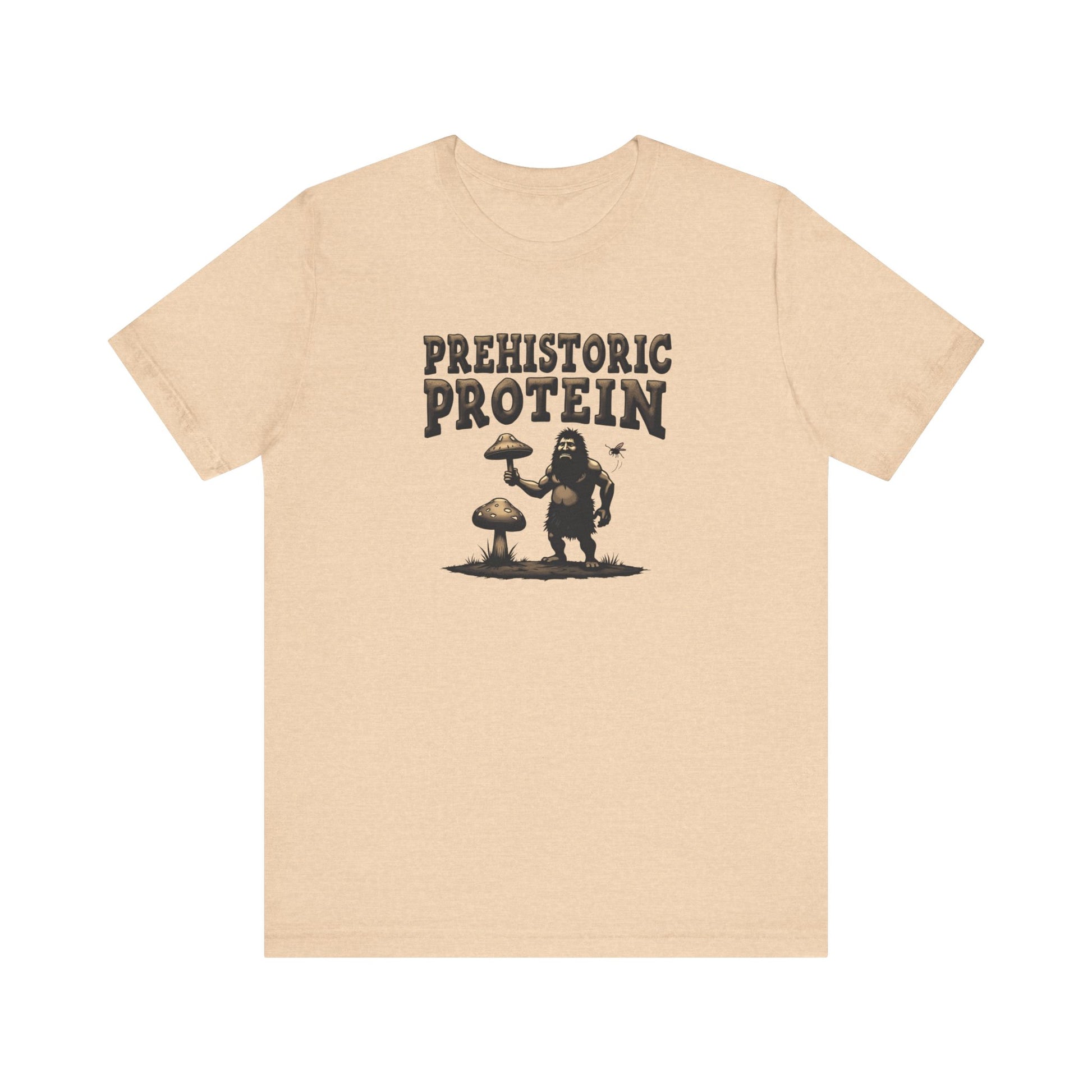 Prehistoric Protein Mushroom Tee - Retro Graphic T-Shirt for Nature Lovers, Gifts for Him/Her, Casual Everyday Wear, Perfect for Camping, Gifts [...] - Psychonaut Swag