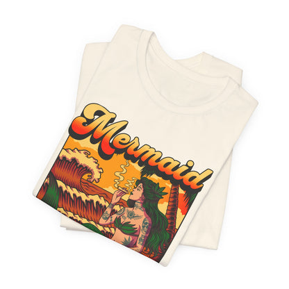 Mermaid Paradise Tee — Retro Vintage Beach Graphic T-Shirt
