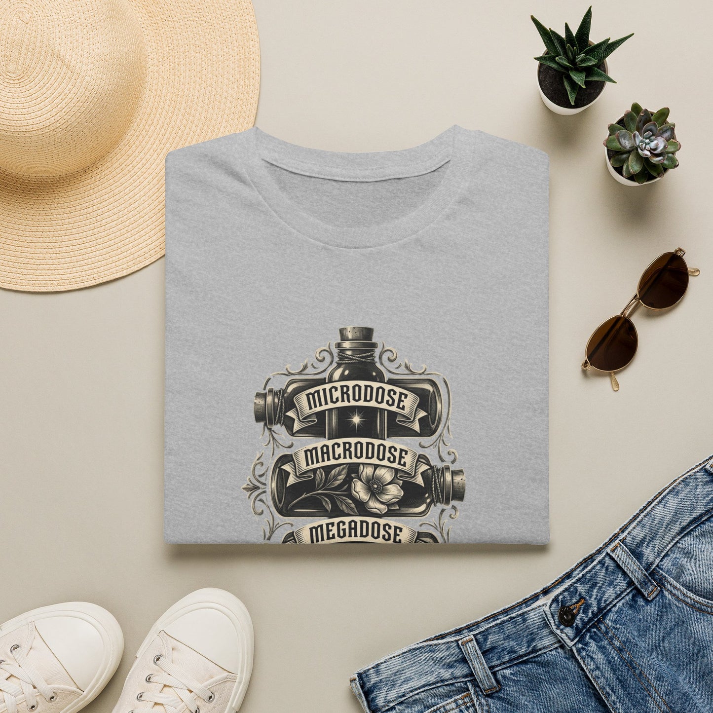 Epic Dose Graphic T-Shirt — Microdose, Macrodose, Megadose Vintage Design