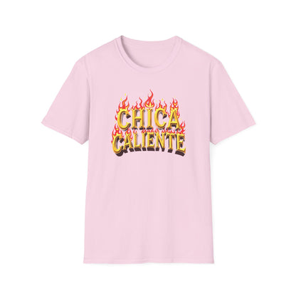 Hot Chick, Flame T-Shirt, Trendy Graphic Tee, Chica Caliente Shirt, Gift for Her, Summer Fashion, Casual Style - Psychonaut Swag