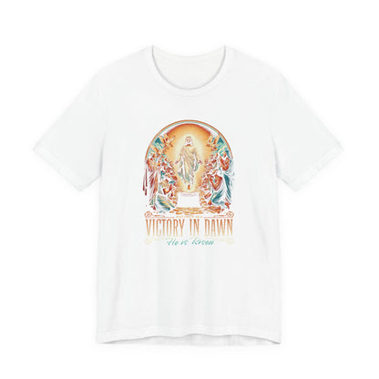 Victory in Dawn Christian T-Shirt — Resurrection Easter Tee