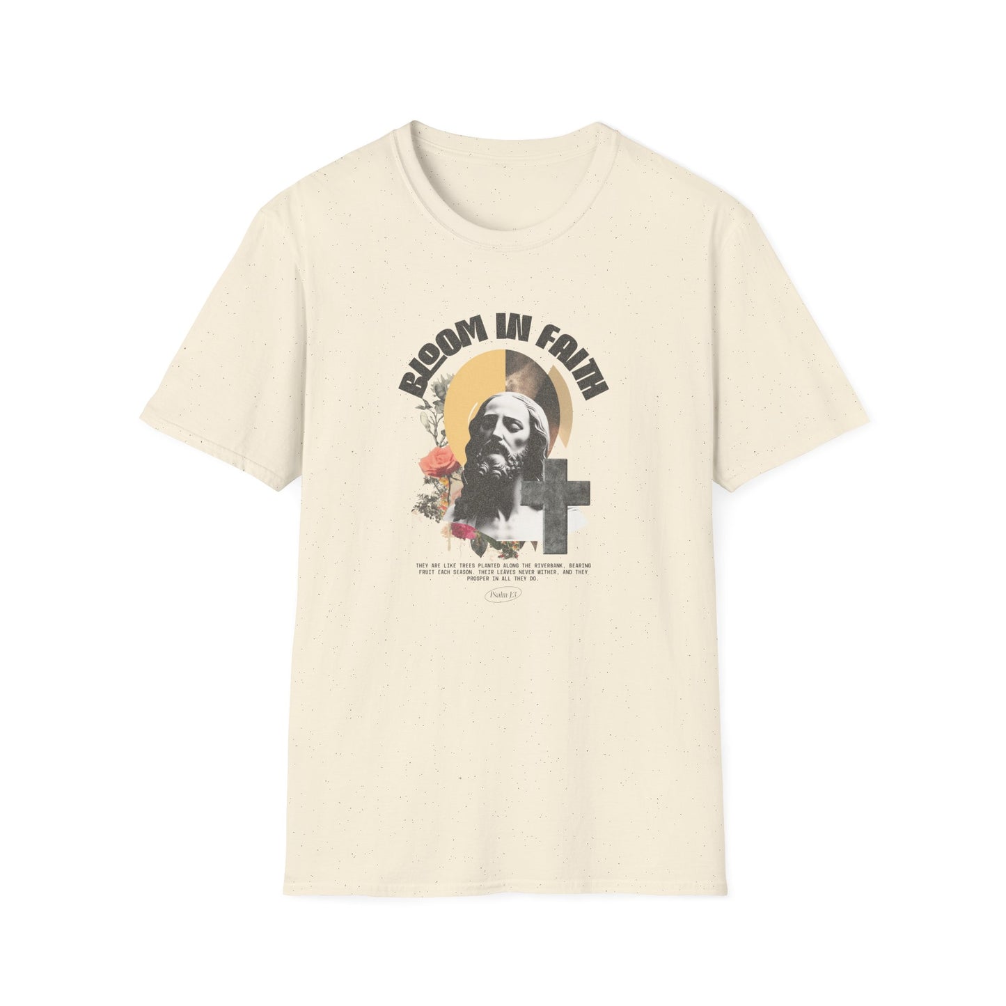 Grow in Faith T-Shirt — Retro Jesus Graphic Tee for Christians